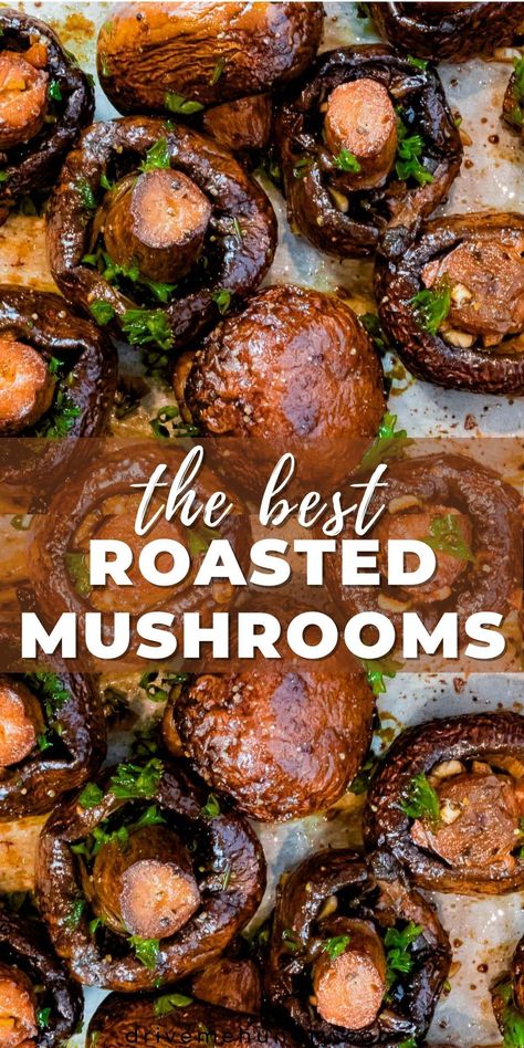 Baked Mushroom Recipes, Mushroom Side Dish Recipes, Oven Roasted Mushrooms, Mushroom Side Dishes, Vegan Low Carb, Mushroom Recipes Healthy, Baked Mushrooms, Stove Top Recipes, Vegetable Side Dishes Recipes