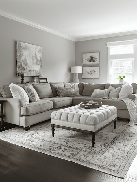 21 Gorgeous Living Rooms With Gray Walls Grey Living Room Walls Ideas, Gray Walls Living Room Decor, Rooms With Gray Walls, Light Grey Living Room Walls, Light Gray Living Room Ideas, Light Grey Walls Living Room, Grey Wall Living Room, Modern Living Room Decor Grey, Grey Blue Living Room