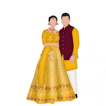 wedding haldi couple,haldi couple,wedding couple,wedding illustration,bride,wedding dress,haldi ceremony,wedding inspiration,indian weddings,traditional wedding,wedding,bride and groom,haldi function,marriage,indian wedding goals,indian couple,groom,indian wedding,indian,haldi,indian bride,couple,lehenga,traditional,cartoon bride and groom,ethnic,hindu marriage Haldi Bride And Groom, Haldi Caricature Couple, Haldi Couple Illustration, Sangeet Caricature, Haldi Caricature, Wedding Caricature Couple, Couple Lehenga, Haldi Couple, Marriage Indian