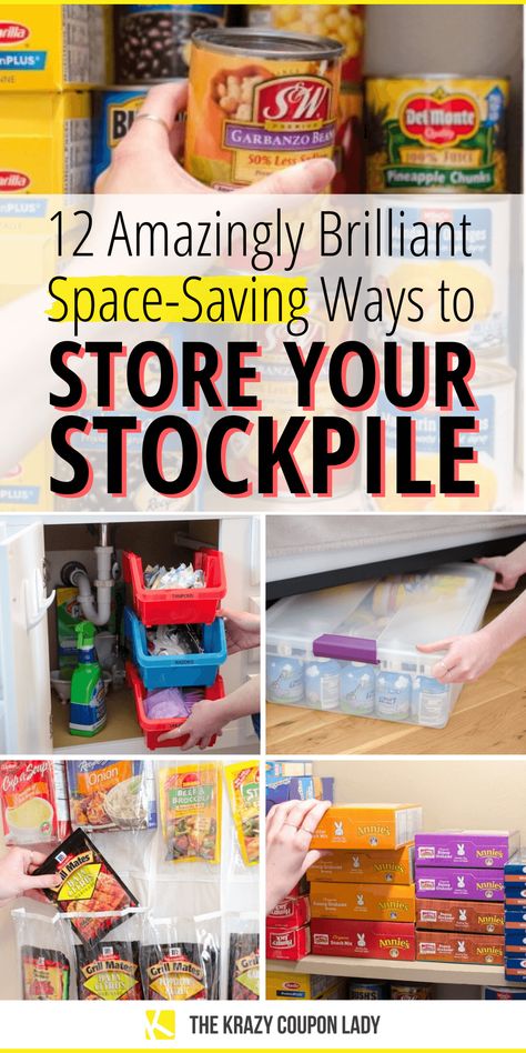 Extreme Couponing Stockpile, No Pantry, Preppers Pantry, Emergency Preparedness Food, Emergency Prepardness, Primitive Technology, Emergency Food Storage, Long Term Food Storage, Emergency Preparation