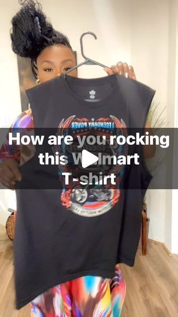 Tikisha Johnson on Instagram: "Styling this Walmart tshirt #fyp #reels #fashion ##trending Walmart Creator" Ways To Style A Oversized T Shirt, How To Style A Graphic Tee Outfits, Tshirt Wearing Ideas, Styling A White Tshirt, Pink Tshirt Outfit Woman, What To Wear To A Car Show, Customizing Tshirt, How To Wear Graphic Tees, Dress Up A Tshirt Outfit