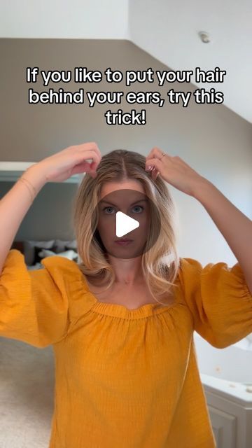 LIZ | Hair Health Healer on Instagram: "If you like to put your hair behind your ears, try this simple hairstyle trick!❤️‍🔥

Follow for more hair tips. 💫

#simplehairstyles #momhairstyle #fyp #easyhairstyles #hairbehindears #momsofinstagram" Mom Hair Do, Medium Hair Easy Styles, After Shower Hair Care Routine, How To Style Hair Down, How To Use Heatless Curling Wrap Short Hair, How To Keep Hair Behind Ears, Hairstyle For Very Thin Hair, Hair Behind Ear Hack, Behind The Ear Hair Tuck