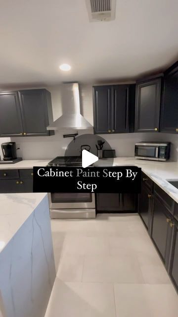 Taylor | DIY | Lifestyle on Instagram: "Hard work pays off !!!   This project took about 10 days to fully complete but it was soooo worth it ! What questions do you have? Leave them below 👇🏽   #paintingcabinets #hgtv #homrenovation #diyideas #kitchenrenovation #beforeafter #homeimprovement #paint #painting #followforfollowback #atl #atlanta #flashback #diy #homedecor #homemade #kitchen" Paint Black Cabinets, Satin Black Kitchen Cabinets, Painted Flat Kitchen Cabinets, Diy Kitchen Painting Ideas, Painting Cabinets Black, Paint Cabinets Black, How To Paint Cabinets, Kitchen Cabinets Painted Black, Paint Kitchen Cabinets Black