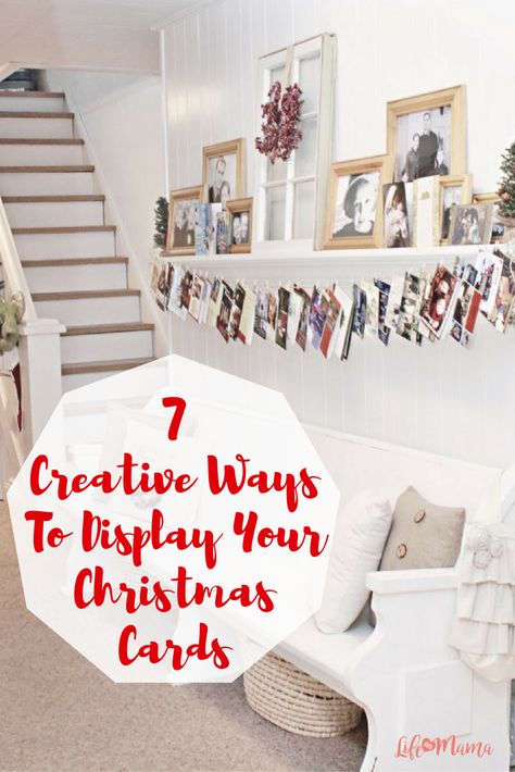 We all love getting Christmas cards, but it's hard to find a place to display them all. I’ve rounded up some of my favorite creative ways to display your cards this year! Display Christmas Cards, Christmas Card Display, Diy Hanging Shelves, Cute Dorm Rooms, Closet Organization Diy, Open Minded, Hanging Shelves, Display Cards, All You Need Is