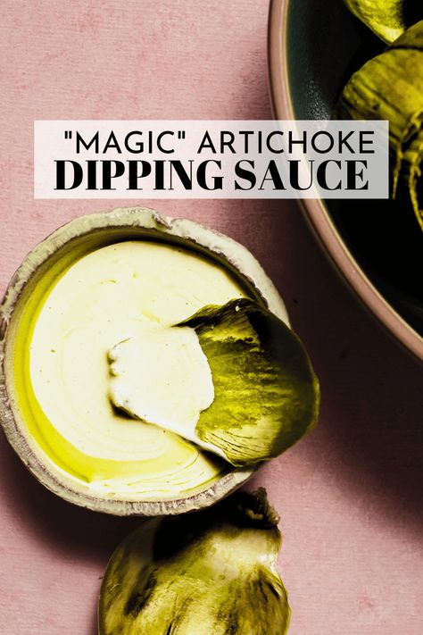 Dip For Artichoke, Artichoke Dipping Sauce, Steamed Artichoke, Vegan Aioli, Dip Artichoke, Dipping Sauce For Artichokes, Artichoke Sauce, Steam Artichoke, Garlic Aioli Recipe