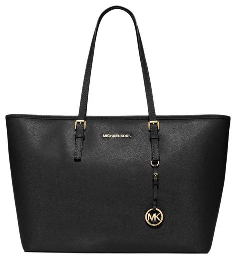 Michael Kors | Jet Set Top Zip Multifunction Laptop Black Leather Tote Sac Michael Kors, Snap Bag, Michael Kors Tote Bags, Carryall Tote, Mk Bags, Brown Leather Totes, Travel Tote Bag, Black Leather Backpack, Brown Leather Shoulder Bag