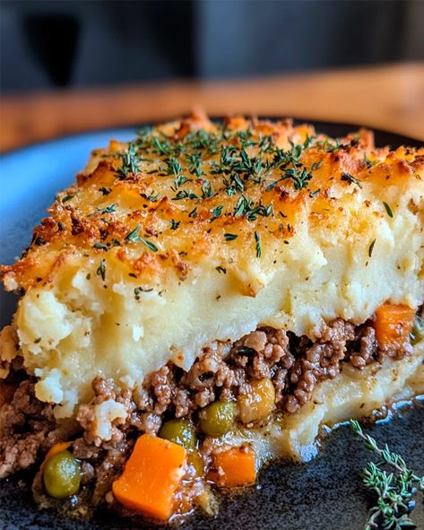 Shepherd's Pie Recipe Sheppard’s Pie Easy, Sheppard Pie, Shepherd Pie, Easy Shepherds Pie, Hamburger Dishes, Shepherd's Pie Recipe, Creamed Peas, Shepards Pie, Shepherds Pie Recipe