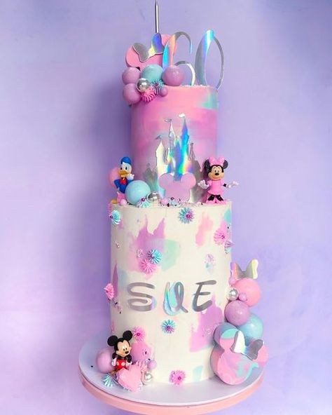 Sweet Mamma Treats on Instagram: “Who doesn’t love a Disney Cake 💗💜 . . . . . Colour @colour.mill Sprinkles @super_streusel Moulds @primark toppers…” Disney World Birthday Cake, Disney World Cake, World Birthday Cake, Disney World Birthday, Disney Cake, Disney Necklace, Disney Bracelet, Colour Colour, Disney Cakes