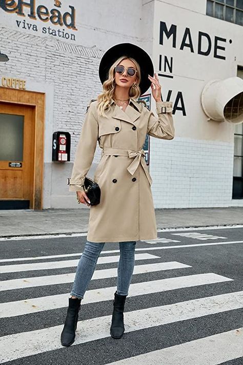 Fall and Winter Outfit Ideas | Trench Coat | Winter Jacket \ Fashion Ideas | Style Your Wardrobe Classic Parisian Style, Fashion Week Dresses, Fall Winter Coat, Trendy Coat, Winter Trench Coat, Double Breasted Trench Coat, Stylish Coat, Long Trench, Long Trench Coat