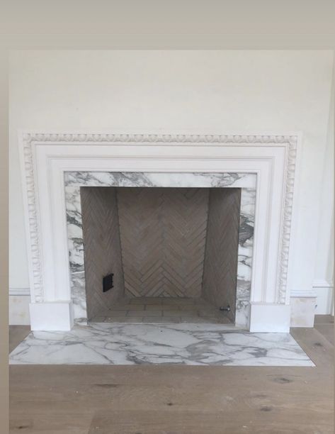 Marble Hearth Fireplace, Bedroom Panelling, Richmond House, 1930s Semi, House Moodboard, Master Remodel, Fireplace Box, Marble Hearth, House Renos