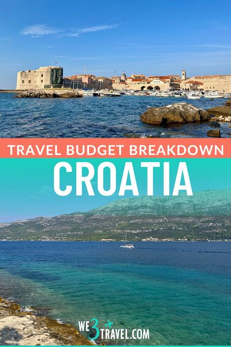 Plan a Croatia trip with this detailed Croatia vacation budget breakdown including airfare, accommodations, activities, food, and transportation. Hint: Croatia is not a budget destination so make sure you know what to expect and save accordingly. Lokrum Island, Vacation Budget, Croatia Vacation, Tourist Center, Budget Vacation, European Destination, Croatia Travel, Visit Europe, Europe Travel Tips