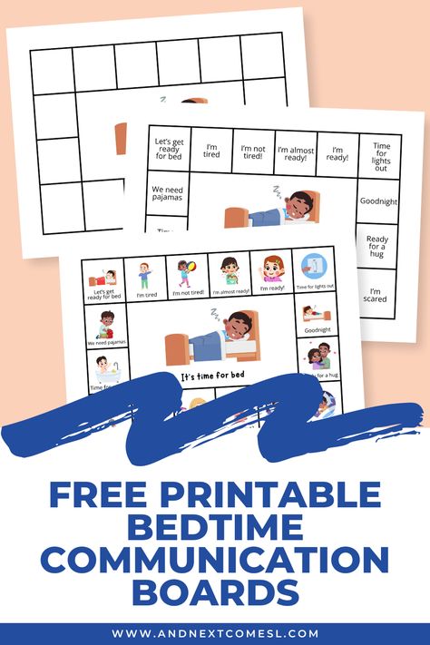 Free printable bedtime communication boards for gestalt language processors and hyperlexic learners. A perfect example of low-tech AAC for those who use a lot of echolalia to communicate. Communication Boards, Kids Bedtime Routine, I Spy Games, Communication Board, Speech Therapy Resources, Kids Bedtime, Parent Support, Low Tech, Social Stories