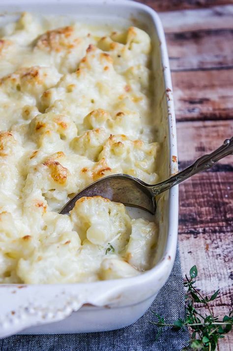 Cauliflower Gruyere & Thyme Gratin — Foraged Dish Thanksgiving Vegetable Side, Gratin Recipes, Thanksgiving Vegetable, Thanksgiving Vegetables Side Dishes, Thanksgiving Vegetable Sides, Recipes Sides, Thanksgiving Vegetables, Thanksgiving Potluck, Vegetable Dish