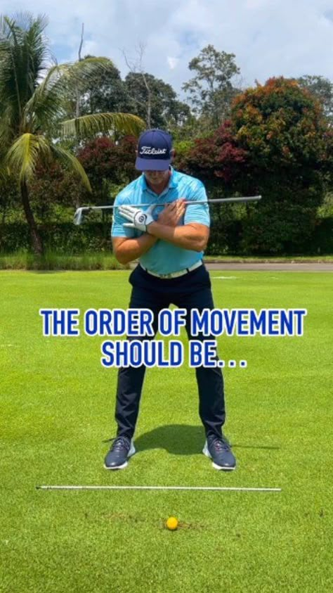 The order of movement is key in reversing the pattern ------------------------------ 🏌️‍♂️ Don't let your golf game become boring. 👇Click B… | Instagram Golf Lessons Swings, Golf Backswing, Fitness Bodies, Golf Pictures, Golf Techniques, Golf Stance, Golf Inspiration, Golf Drills, Golf Rules