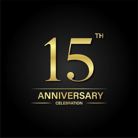 15 Anniversary, Celebration Background, 15th Anniversary, Psd Icon, Anniversary Celebration, Black Background, Premium Vector, Black Backgrounds, Graphic Resources