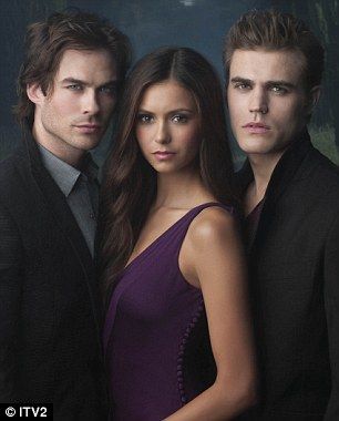 Blood suckers: Ian and Nina star in The Vampire Diaries as Damon Salvatore and Elena Gilbert, with Paul Wesley playing Stefan Salvatore The Vampire Diaries, The Vampire, Vampire Diaries