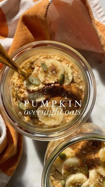 Maggie Michalczyk, RDN on Instagram: "Pumpkin Overnight Oats! 🎃🎉 Follow @onceuponapumpkin for more pumpkin recipes all fall long! One of my favorite ways to use pumpkin for breakfast this time of year is in pumpkin overnight oats! Easy to make and packed with nutrition! 🎉Grab all the details including my favorite ways to top them here 👇🏻 https://www.onceuponapumpkinrd.com/pumpkin-flax-overnight-oats/ #pumpkin #pumpkinoats #pumpkinovernightoats #pumpkinrecipes #fallrecipes #pumpkineverything Overnight Oats Easy, Pumpkin Overnight Oats, S Mores Cookies, Pumpkin Oats, Pumpkin Cookie Recipe, Pumpkin Dog Treats, Crispy Cookies, Pumpkin Pancakes, Melting Chocolate Chips