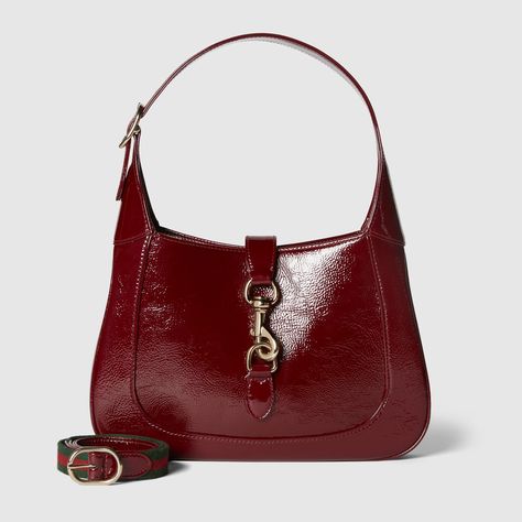 Gucci - Gucci Jackie small shoulder bag Classic Bags, Small Shoulder Bag, Long Wallet, Gucci Jackie Bag, Gucci Bag, Evening Bags, Cowboy Boots, Leather Shoulder Bag, Patent Leather