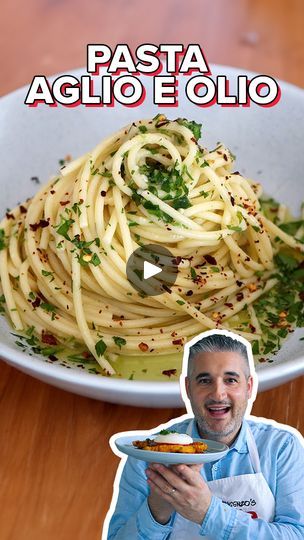 This Might Be the TASTIEST Spaghetti Aglio E Olio Recipe!🤌 | This Might Be the TASTIEST Spaghetti Aglio E Olio Recipe!🤌 | By Vincenzo's Plate | Facebook Italian Mains, Pasta Videos, Aglio E Olio Recipe, Pasta Aglio E Olio, Spaghetti Aglio E Olio, Facebook Recipes, Spaghetti Aglio, Organic Cooking, Aglio E Olio