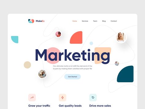 Marketing Agency Website by Rakib Kowshar Creative Agency Landing Page, Website Agency, Creative Agency Website, Marketing Agency Website, Best Website Templates, Agency Website Design, Website Marketing, Creative Website, Fotografi Digital