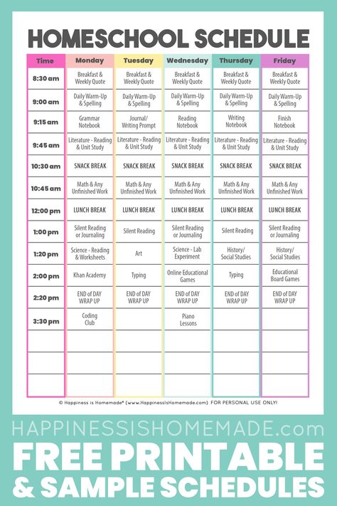 Looking for some sample daily homeschool schedules to get you started? We've got you covered with a kindergarten homeschool schedule, an elementary schedule, and a hybrid learning schedule! Homeschool Daily Schedule Template, Homeschool Schedule Printable, Kindergarten Homeschool Schedule, Homeschool Schedule Template, Homeschool Daily Schedule, Rutinitas Harian, Syllabus Template, Daily Schedule Template, Homeschool Routine