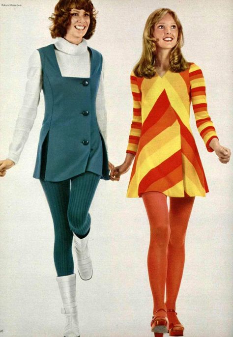 60’s Fashion, Decades Fashion, Colorful Clothing, Moda Hippie, 1960 Fashion, 60s 70s Fashion, Mode Hippie, 60s And 70s Fashion, 70s Inspired Fashion