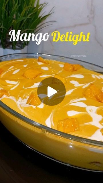 Mango Delight Recipe, Mango Cream Recipe, What To Do With Over Ripe Mangos, Mango Delight Dessert, Mango Sweet Recipes, Easy Mango Desserts, Ripe Mango Recipes, Mango Dessert Recipes Easy, Mango Recipes Dessert