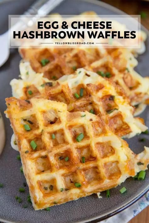 Hashbrowns In Waffle Iron, Tapioca Crepes, Hash Brown Waffles, Hashbrown Waffles, Waffle Iron Recipes, Breakfast Hashbrowns, Waffle Maker Recipes, Egg Cheese, Breakfast Routine