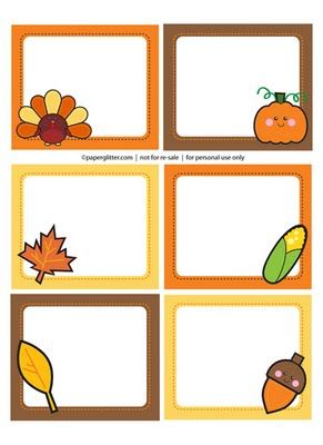 Lots of designs and variety of free printables Kawaii Paper Crafts, Cubby Name Tags, Thanksgiving Labels, Cubby Tags, Kawaii Paper, Free Printable Thanksgiving, Free Thanksgiving Printables, Thanksgiving Prayer, Thanksgiving Preschool