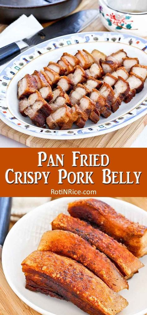 Pork Belly Recipes Easy, Pork Belly Recipes Crispy, Pork Belly Strips, Fried Pork Belly, Pork Belly Slices, Pork Belly Recipes, Crispy Pork Belly, Crispy Pork, Easy Pork