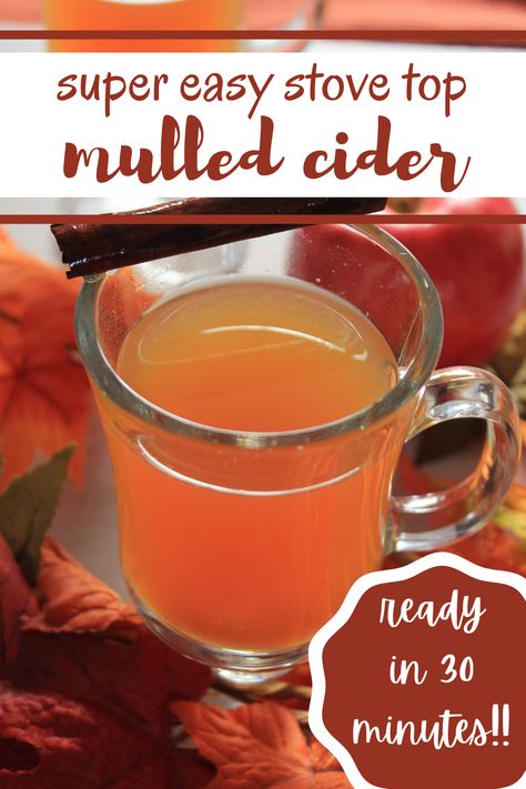 Stove Top Apple Cider, Apple Cider Non Alcoholic, Thanksgiving Drinks Non Alcoholic, Cold Cider, Mulled Cider Recipe, Hot Apple Cider Recipe, Warm Drinks Recipes, Apple Cider Drink, Mulled Apple Cider