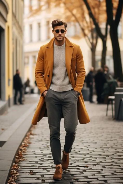 Old Money Men's Outfits 2024: Stylish Guide 18 Ideas - Fall Update 2024 Mens Outfits Winter Street Fashion, Consultant Outfit Men, Old Money Outfits Men Fall Winter, Old Money Casual Outfits Men, Elegant Outfit For Men, Old Money Fall Outfit Men, Mike Outfits, Men’s Winter Outfits, Mens Fashion Old Money