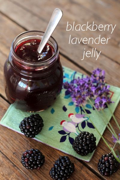 Blackberry Lavender Jelly | Jillian In Italy Jam And Jelly Recipes, Lavender Jelly, Summer Canning, Blackberry Lavender, Lavender Jam, Fruit Butters, Lavender Recipes, Blackberry Recipes, Homemade Jelly