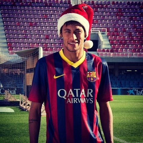 Neymar FC Barcelona Neymar Christmas Wallpaper, Neymar Jr Barca, Neymar Christmas, Neymar 2014, Neymar Jr Barcelona, Neymar Jr 2014, Barcelona Neymar, Brazilian Soccer Players, Messi Y Neymar