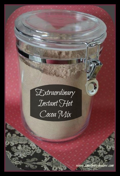 Bar Decorating Ideas, Diy Hot Chocolate Mix, Instant Hot Chocolate, Coffee Bar At Home, Hot Cocoa Mix Recipe, Hot Chocolate Recipe Homemade, Hot Chocolate Mix Recipe, Kitchen Coffee Bar, Homemade Dry Mixes