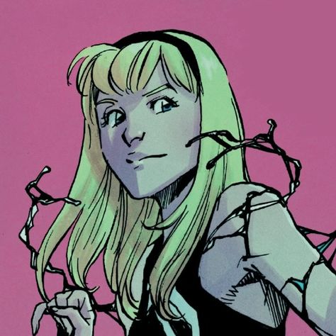 Ghost Spider Aesthetic, Gwen Stacy Comic, Spider Gwen Comics, Spidersona Art, Spider Women, Spiderman Venom, Avengers Girl, Ghost Spider, Spider Girl