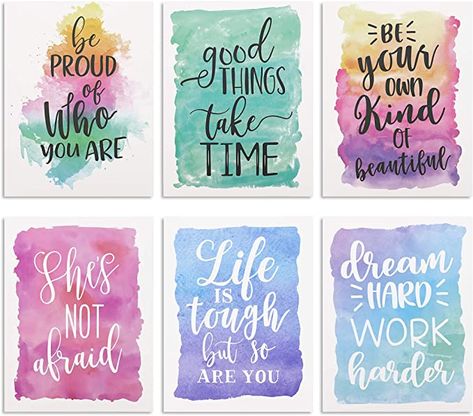 Amazon.com: Pocket Folders with Inspirational Quotes (12 x 9.25 in., Multicolored, 12 Pack): Home & Kitchen Folders For School, Doodle Quotes, Inspirerende Ord, Quotes Cute, Paper Pocket, Pocket Folders, Calligraphy Quotes, Hand Lettering Quotes, Pocket Folder