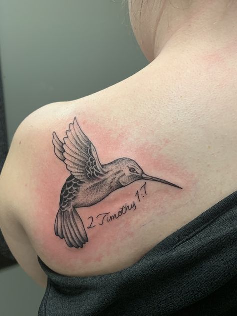 Humming bird bible verse Tattoo With Bible Verse, Phrase Tattoo, Phrase Tattoos, Animals Tattoo, Hummingbird Tattoo, Bird Tattoo, Humming Bird, Birds Tattoo, Bible Verse