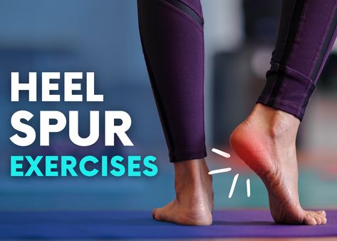 Heel spur exercises are quite effective in relieving heel pain. Click to discover heel spur exercises you can do at home. Exercises For Heel Spur, Heel Spur Relief Exercise, Bone Spur Heel, Heel Spur Symptoms, Plantar Fascia Exercises, Heel Spur Relief Remedies, Heal Spur Remedies, Heel Exercises, Heel Pain Exercises