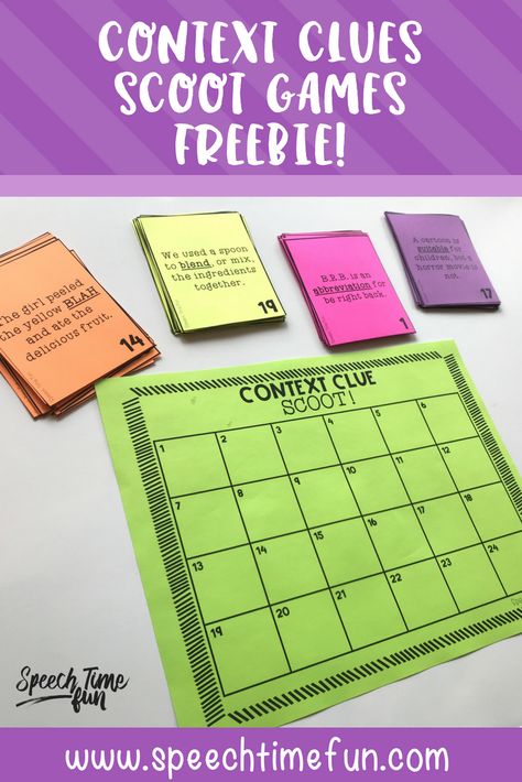 Context Clues Activities Middle School, 3rd Grade Speech Therapy, Context Clues Activity, Context Clues With Nonsense Words, Context Clues 3rd Grade, Context Clues 2nd Grade, Teaching Context Clues, Context Clues Activities 3rd Grade, Context Clues Games