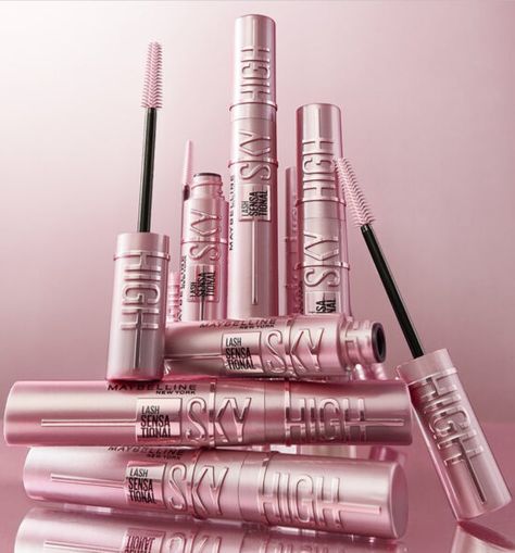 Maybelline Lash Sensational Sky High Mascara -Gain VOLUME and LENGTH!1966 Magazine Lash Sensational Sky High Mascara, Sky High Mascara, Colored Mascara, Lancome Hypnose, Maybelline Mascara, Lash Sensational, Maybelline Lash Sensational, Bamboo Extract, Makeup News