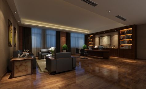 Ceo Office Design, Luxury Office Interior, Executive Office Design, Office Design Trends, Ceo Office, Law Office Decor, Office Decor Professional, Chinese Decor, Corporate Interiors