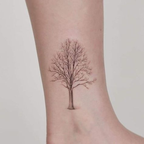 Fine Line Tree Tattoo, Oak Tree Tattoo Small, Redwood Tattoo, Maple Tree Tattoos, Swing Tattoo, Tree Tattoo Arm, Oak Tree Tattoo, Willow Tree Tattoos, Simple Arm Tattoos