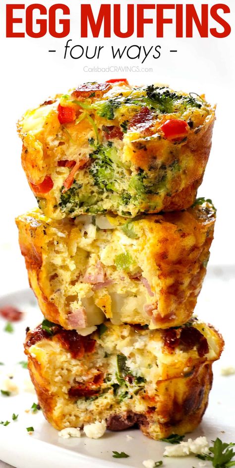 Egg Muffins Recipe - Carlsbad Cravings Easy Egg Casserole Recipes, Egg Casserole Recipes Healthy, Egg Casserole Recipes Easy, Flavor Combos, Egg Muffins Recipe, Egg Bites Recipe, Egg Muffins Breakfast, Carlsbad Cravings, Egg Muffins