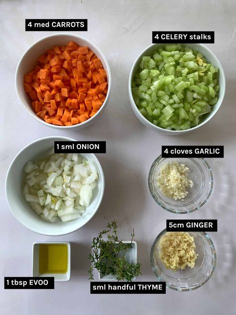 Dishes With Celery, Celery Vegan Recipes, Celery Soup Vegan, Celery Carrot Recipes, Recipes Using Carrots And Celery, Vegan Celery Soup, Celery Soup Healthy, Carrot Celery Recipe, Cooked Celery Recipes