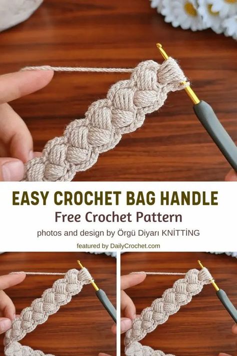 Easy Crochet Bag, Lidia Crochet Tricot, Granny Square Haken, Tote Crochet, Crochet Handles, Festival Skirt, Crochet Cord, Crochet Bag Pattern Free, Mode Crochet