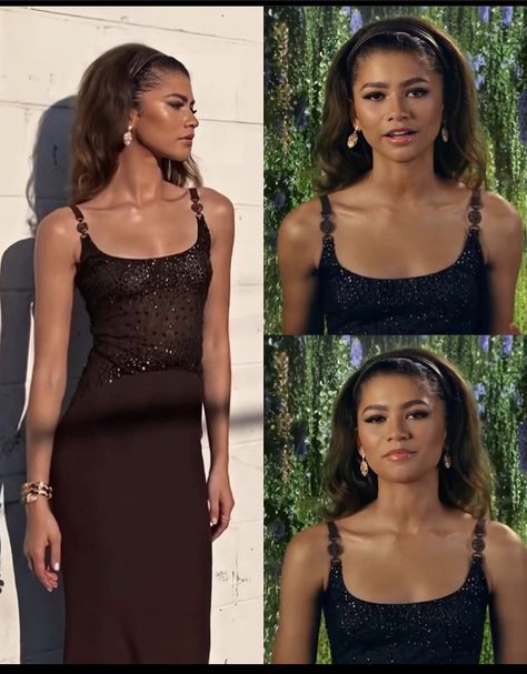 Zendaya Prom Dress, Kendall Jenner Red Carpet Looks, Pretty Black Dress Aesthetic, Zendaya Dresses, Zendaya Red Carpet, Zendaya Dress, Estilo Zendaya, Prom Dress Inspo, Prom Dress Inspiration