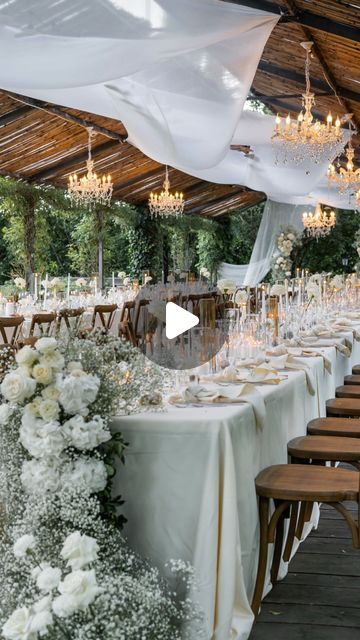 Wedding Content Creator Italy | Let this wedding reception speaks for itself 🤍 
when you realize your dream to have a wedding table with white waves 🤍 ✨✨
.
Content... | Instagram Wedding Content, When You Realize, Content Creators, Content Creator, Wedding Table, Flower Decorations, A Wedding, Wedding Reception, Your Dream