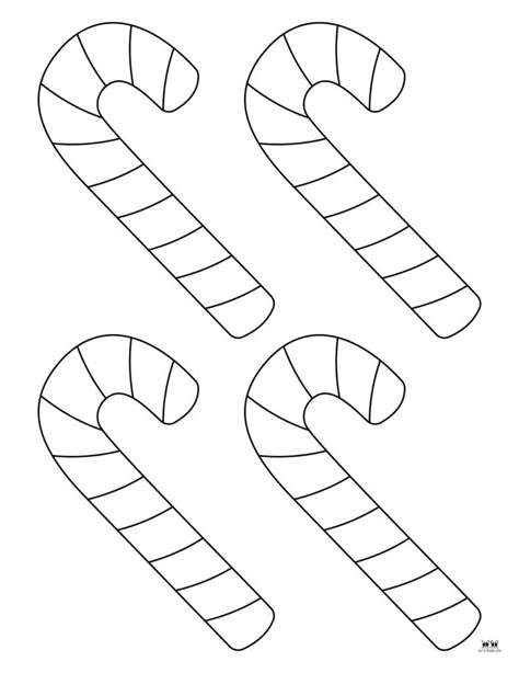 Choose from a wide variety of candy cane coloring pages and templates for hours of Christmas coloring and fun. 100% FREE! Print from home! Candy Cane Template Free Printable, Candy Cane Crafts For Kids, Candy Cane Printable, Candy Cane Template, Candy Cane Coloring Page, Candy Coloring Pages, Gingerbread House Candy, Preschool Prep, Tree Template