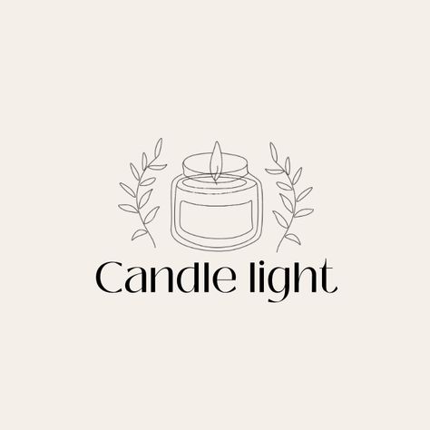 Candle Business Logo Design Ideas, Logo For Candle Business, Candle Logo Design Ideas, Diy Candles Video, Candle Logo Design, Candle Workshop, Diy Candles Homemade, Candle Logo, Small Business Instagram